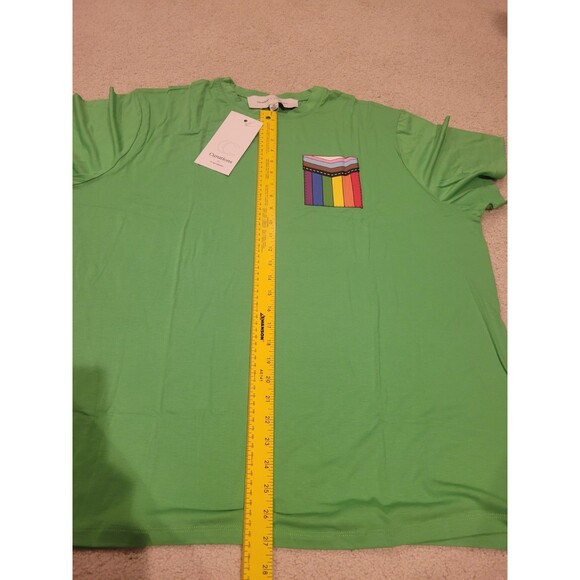 NWT Curations x Ty Mayberry Pride LGBTQ+ T-shirt Unisex Size 3X Kelly Green - Picture 6 of 8
